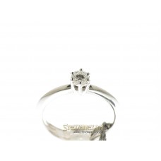 Salvini anello solitario oro bianco e diamante  CT.0,34 referenza 20005178 